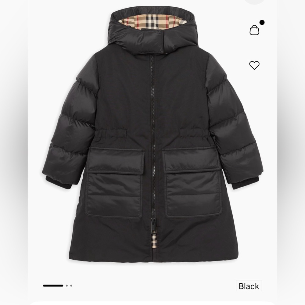 Burberry Reva Down Puffer Jacket Coat plaid jacket horseferry vintage check - Picture 3 of 8